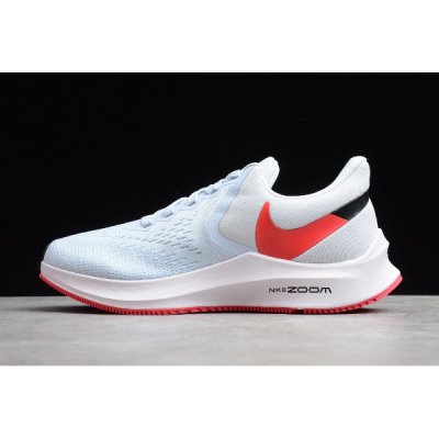 Nike Bayan Zoom Winflo 6 Half Mavi / Kırmızı / Siyah Koşu Ayakkabısı Türkiye - Z0F9WGWY